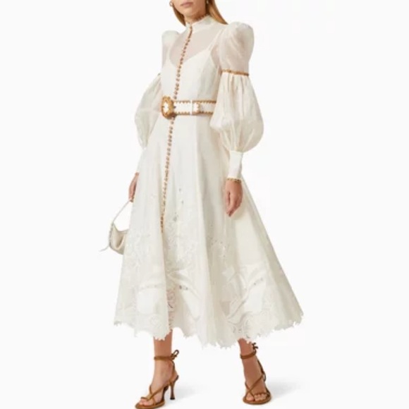 Zimmermann postcard Lace Maxi Dress size AU 1 small - Picture 2 of 3